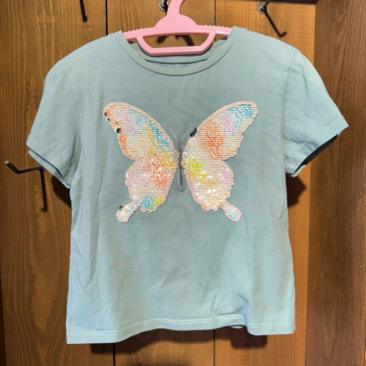 H&M Kelebek Pullu Tshirt 3-4 Yaş